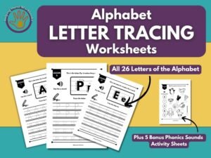 Alphabet Letter Tracing Worksheets - Set 1