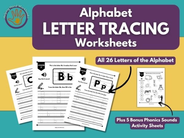 Alphabet Letter Tracing Worksheets - Set 2