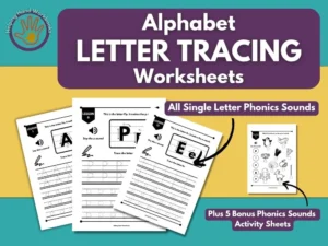 Alphabet Letter Tracing Worksheets - Set 1