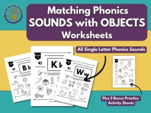 Matching Phonics Sounds with Objects Worksheets