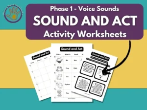 Free phase 1 phonics voice sounds activity worksheets