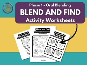 Free Phase 1 Phonics Oral blending Activity Worksheets