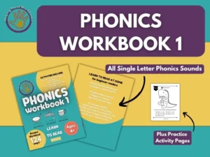 Phonics Workbook 1 for UK Reception children